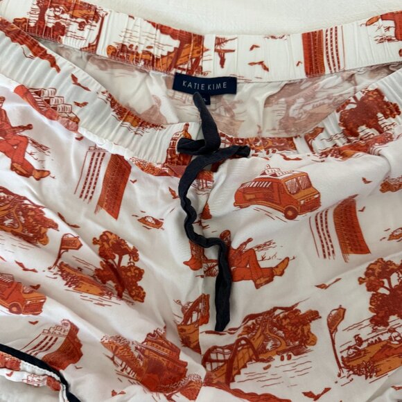 Katie Kime Austin Toile Pajama Shorts Set - Picture 5 of 6